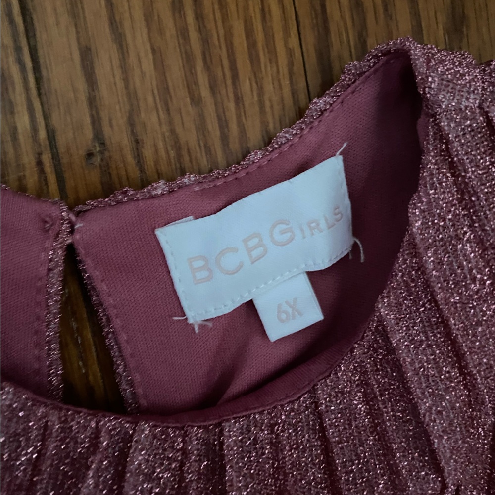 BCBGirls Casual Pink and Purple A-Line Dress with Peter Pan Collar